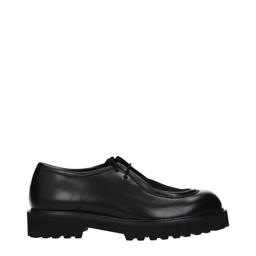 Max Mara Black Leather Oxfords And Derbies