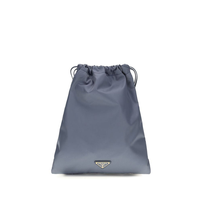 Prada Blue Recycled Polyamide Clutch Bag