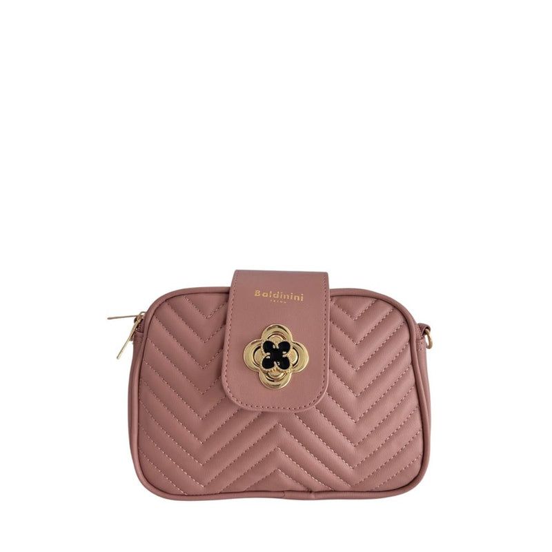 Baldinini Trend Pink PU Women Crossbody Bag