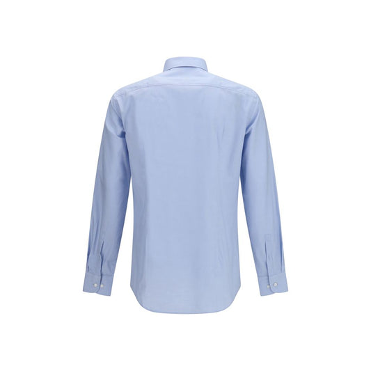 Hugo Boss Black Blue Cotton Dress Shirt