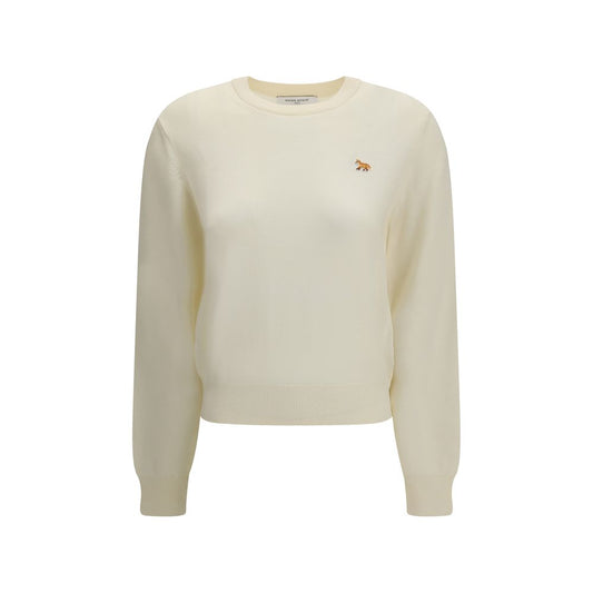 Maison Kitsuné Beige Wool Oves Aries Sweatshirt
