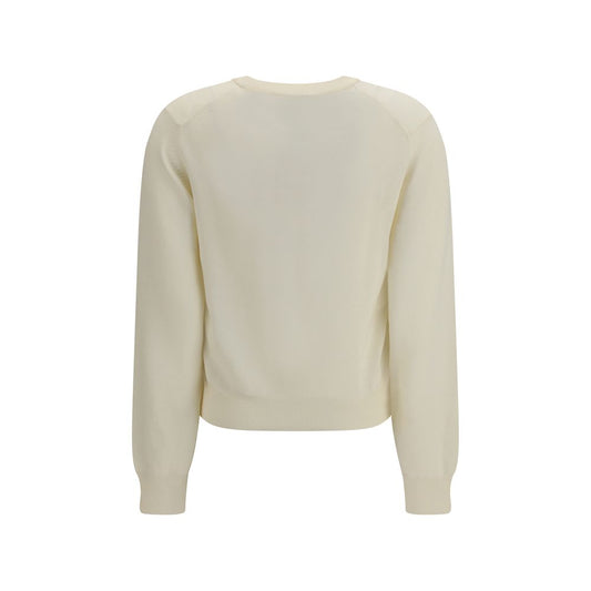 Maison Kitsuné Beige Wool Oves Aries Sweatshirt