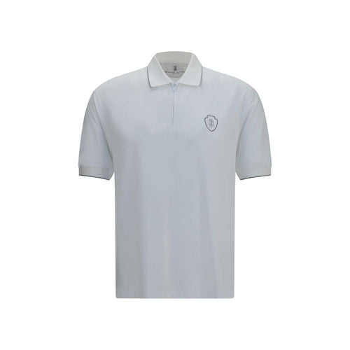 Brunello Cucinelli White Polyamide Polo Shirt