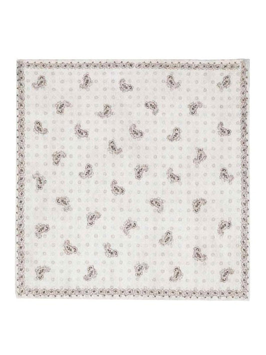 Brunello Cucinelli Multicolor Linen Pocket Square