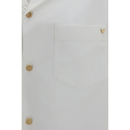 Valentino Garavani White Cotton Shortsleeve Shirt