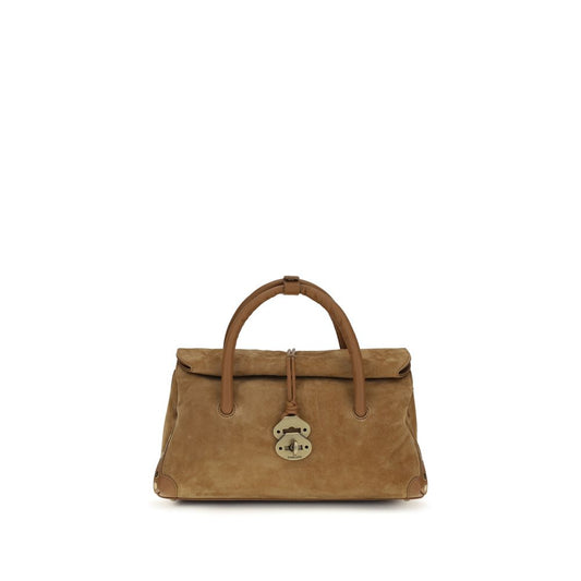 Zanellato Brown Calf Leather Bos Taurus Handbag