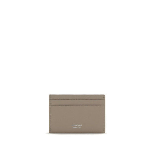 Ferragamo Beige Calf Leather Bos Taurus Wallet