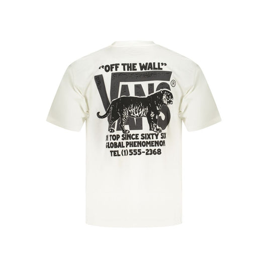 Vans White Cotton Men's T-Shirt