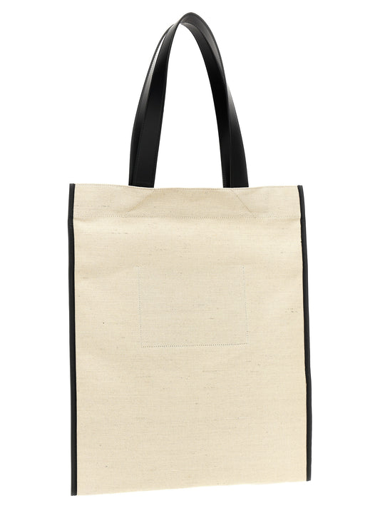 Jil Sander Bicolor Cotton Tote Bag