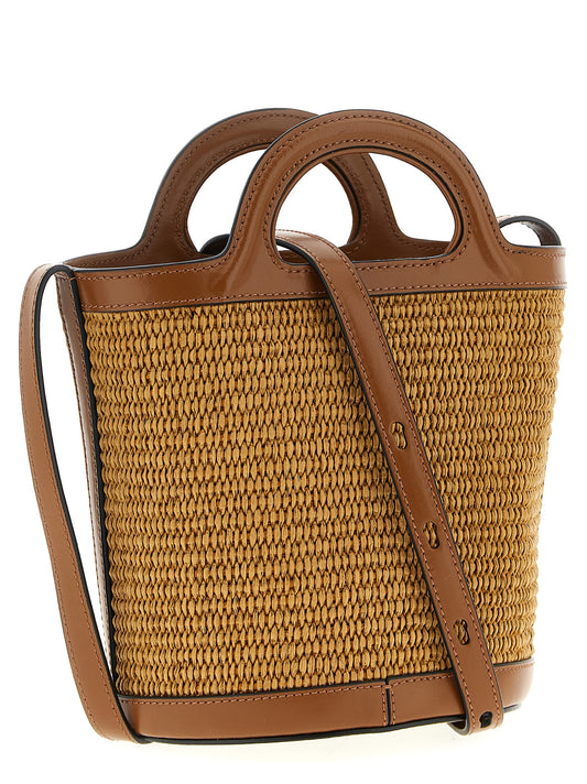 Marni Brown Cotton Handbag