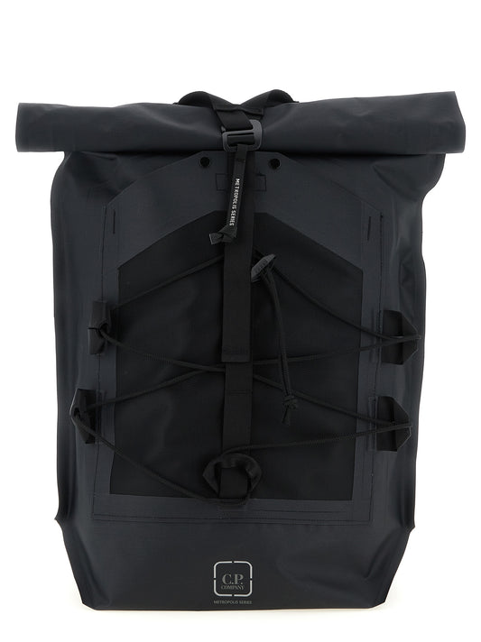 C.P. Company Black Polyamide Backpack