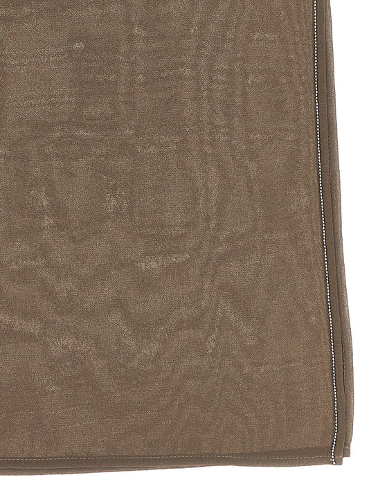 Peserico Brown Polyester Scarf
