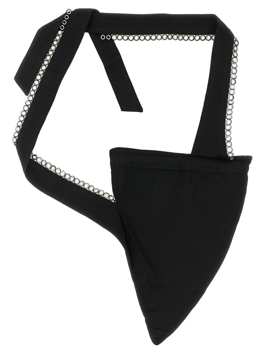Kiko Kostadinov Black Cotton Crossbody Bag