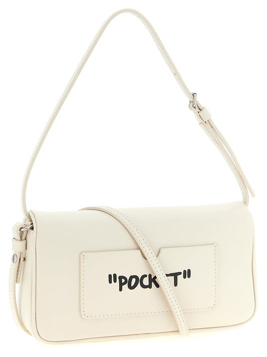 Off-White Bicolor Lamb Leather Shoulder Bag