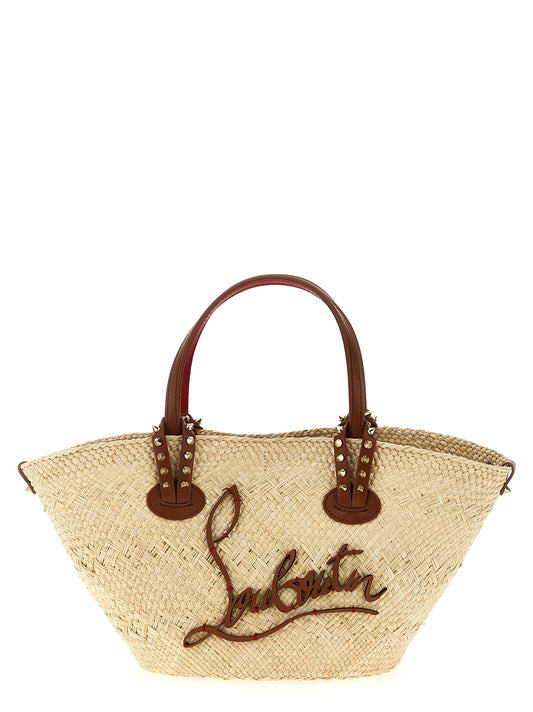 Christian Louboutin Beige Raffia Handbag