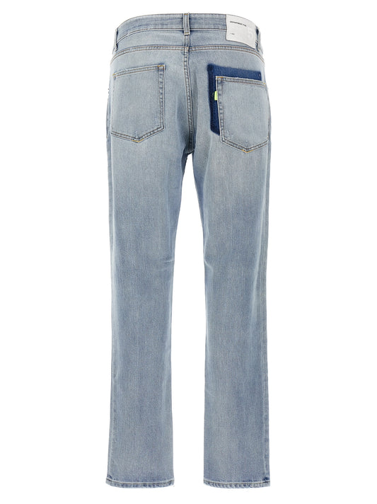 Department 5 Blue Cotton Slim Fit Jeans