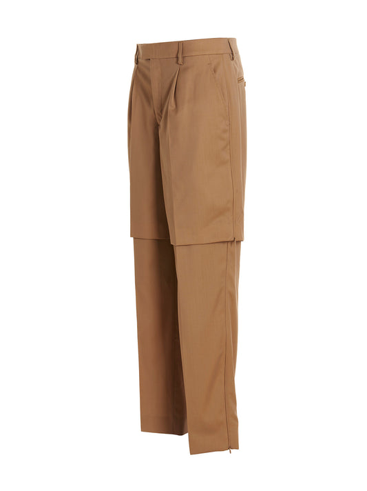 VTMNTS Beige Virgin Wool Dress Pants
