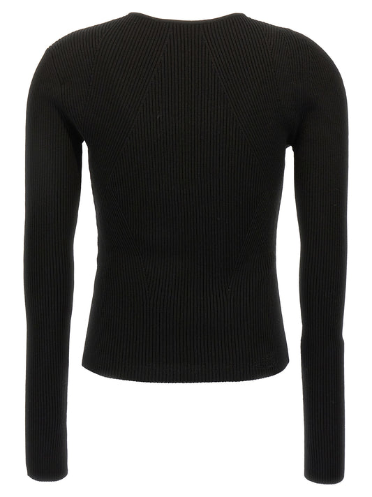 Alexander McQueen Black Wool Cardigan