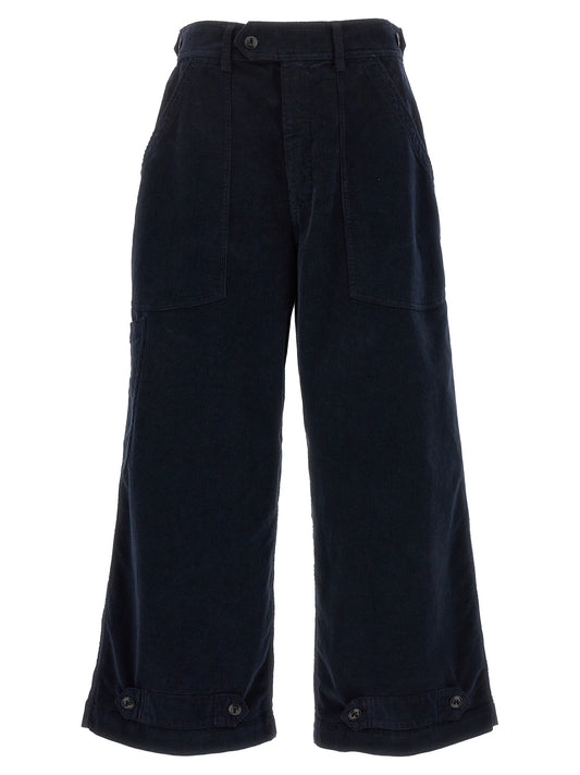 CELLAR DOOR Blue Cotton Casual Pants
