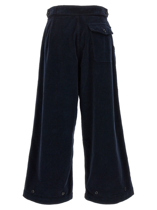 CELLAR DOOR Blue Cotton Casual Pants