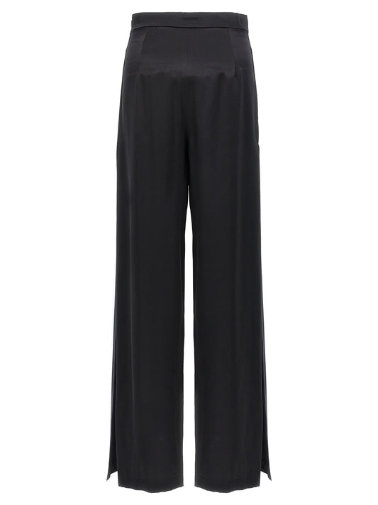 Max Mara Black Silk Casual Pants