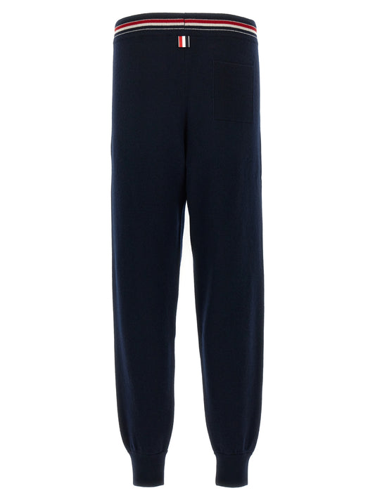 Thom Browne Blue Cashmere Joggers (Workout Pants)