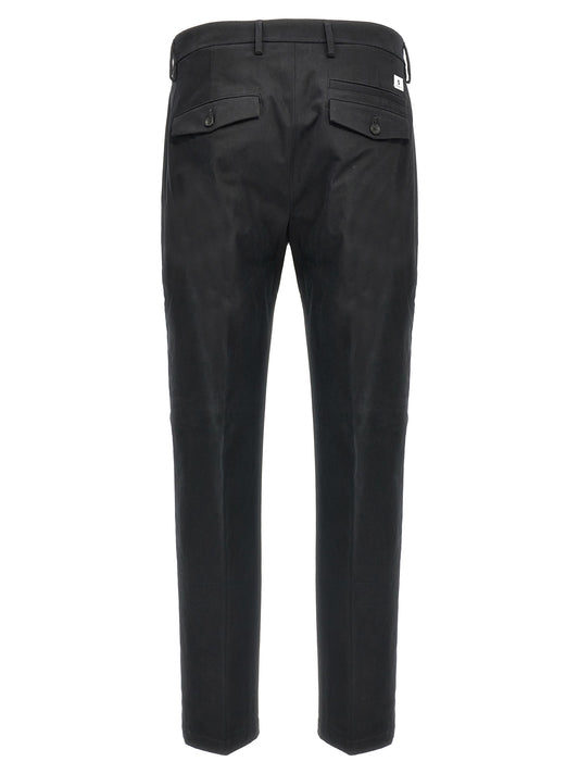 Department 5 Black Cotton Casual Pants