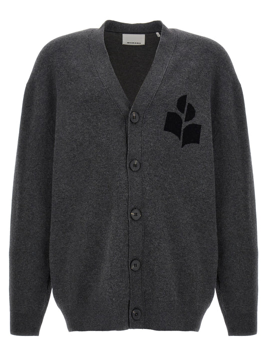 MARANT Gray Cotton Cardigan