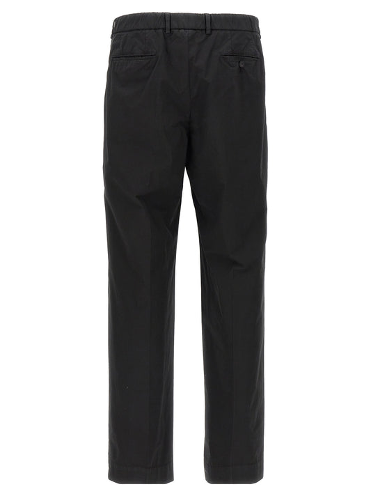 CELLAR DOOR Black Cotton Casual Pants