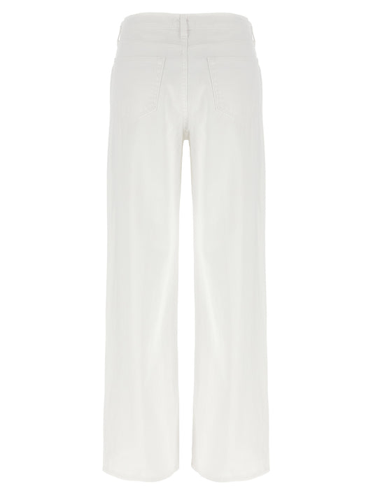 L'Agence White Cotton High-Waisted Jean