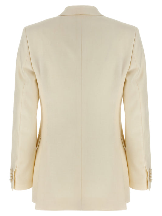 Brioni White Wool Blazer