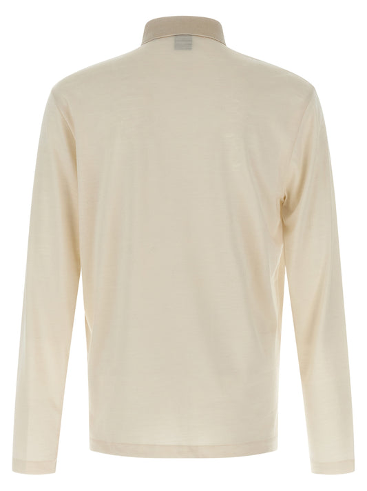 Hugo Boss Beige Wool Polo Shirt