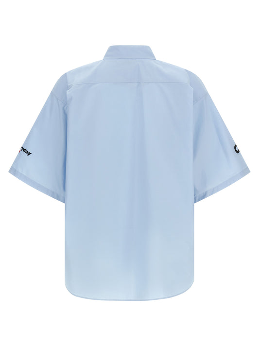 Balenciaga Blue Cotton Blouse
