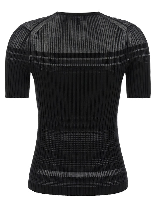 Theory Black Viscose T-Shirt