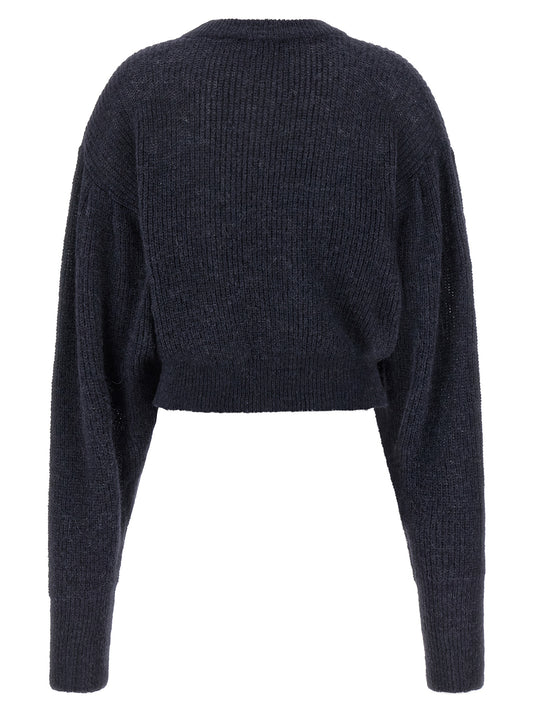 ROTATE BIRGER CHRISTENSEN Blue Wool Cardigan
