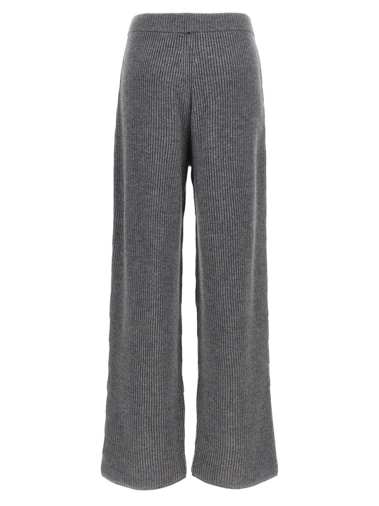 Sportmax Gray Wool Casual Pants
