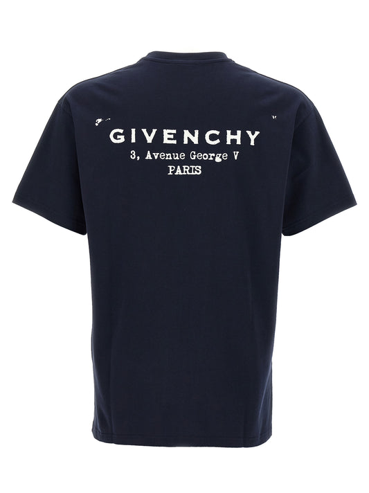 Givenchy Blue Cotton T-Shirt