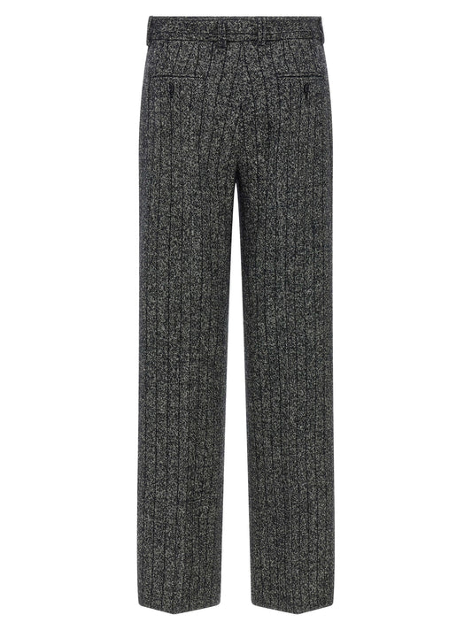 Dolce & Gabbana Bicolor Virgin Wool Casual Pants