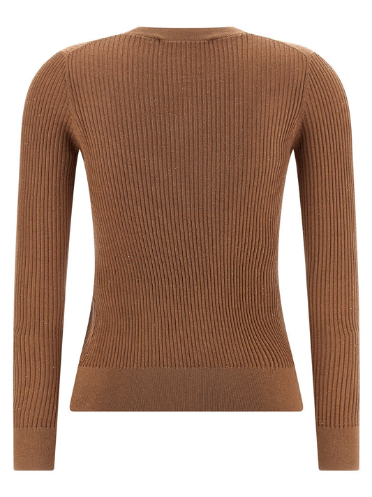 Max Mara Beige Silk Cardigan