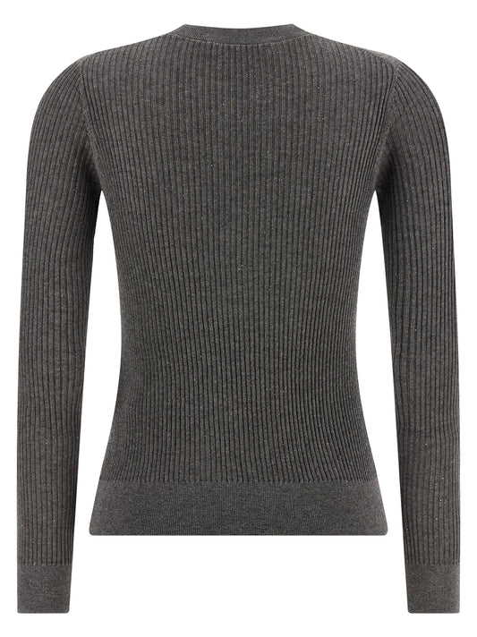 Max Mara Gray Silk Cardigan