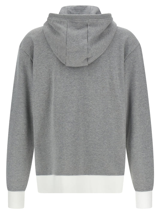 Thom Browne Gray Cotton Sweatshirt
