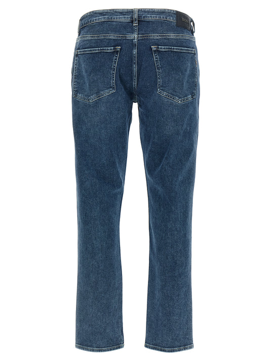 Hugo Boss Blue Cotton Skinny Jeans