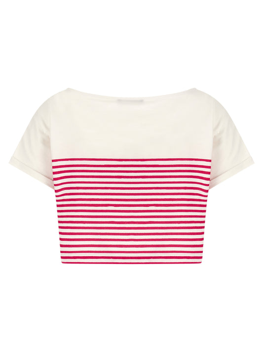 Balmain Fuchsia Cotton T-Shirt