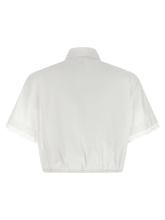 Ermanno Scervino White Cotton Blouse