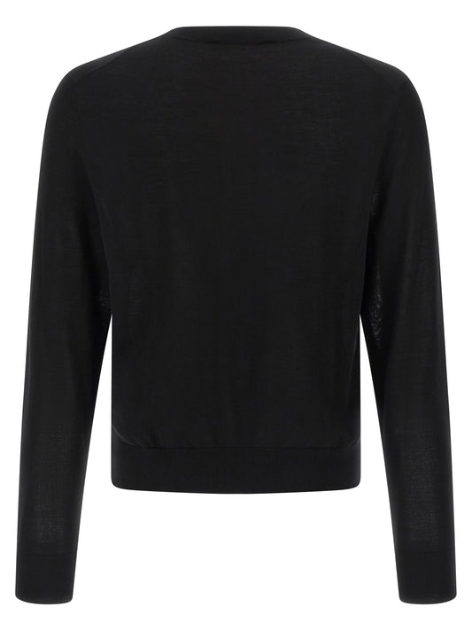 Dsquared² Black Wool Cardigan