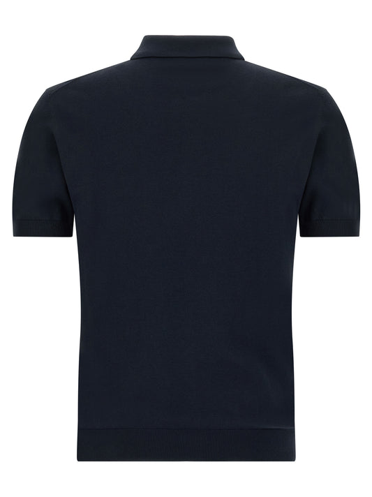 Etro Blue Cotton Polo Shirt