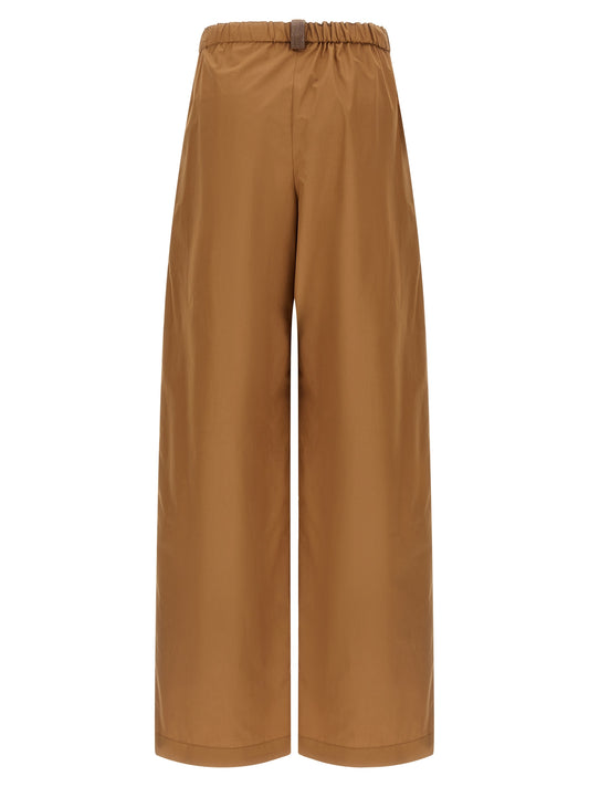 Fabiana Filippi Brown Cotton Casual Pants