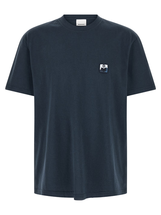 MARANT Blue Cotton T-Shirt