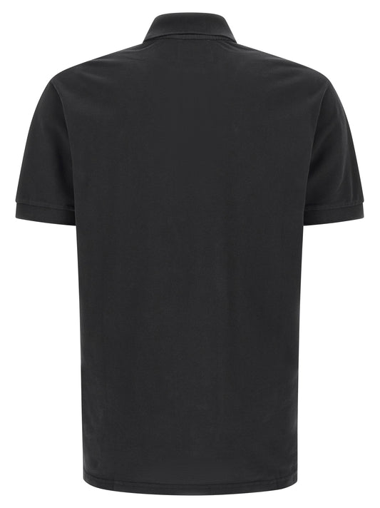 MARANT Black Cotton Polo Shirt