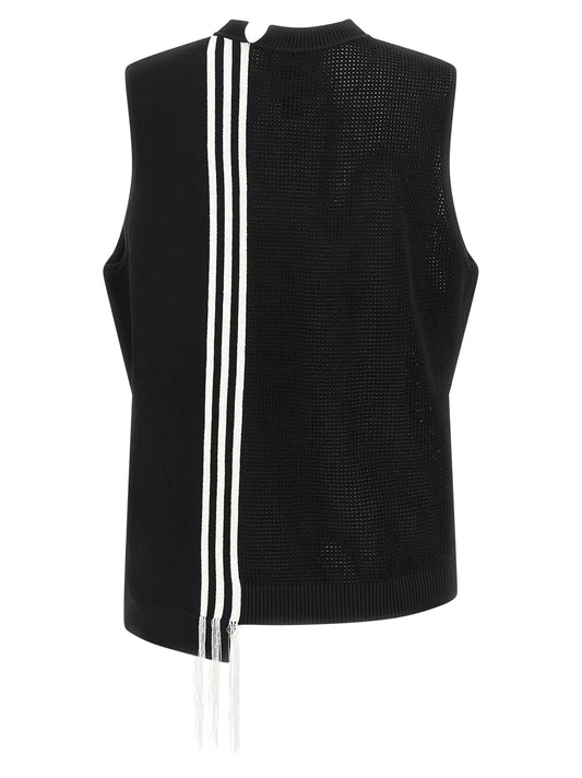 Y-3 Black Rayon Sleeveless Jacket